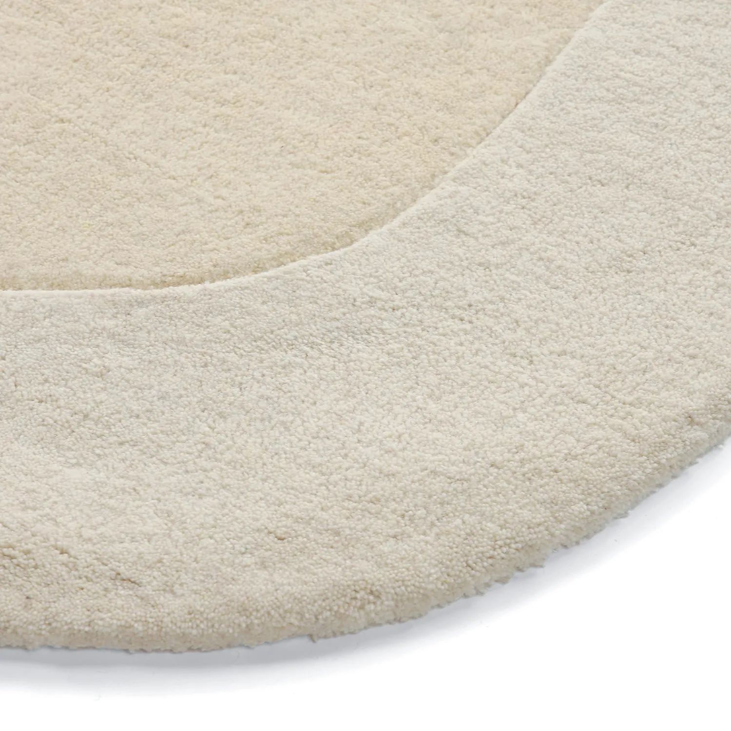 Wollteppich - Puri Hand Tufted Wool Premium (cremefarben/weiß)