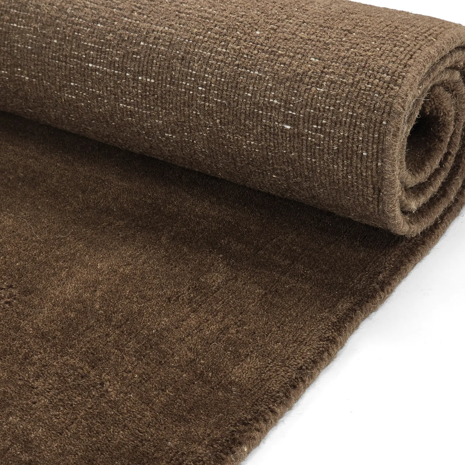 Wollteppich - Rozel Handloom Wool Premium (braun)