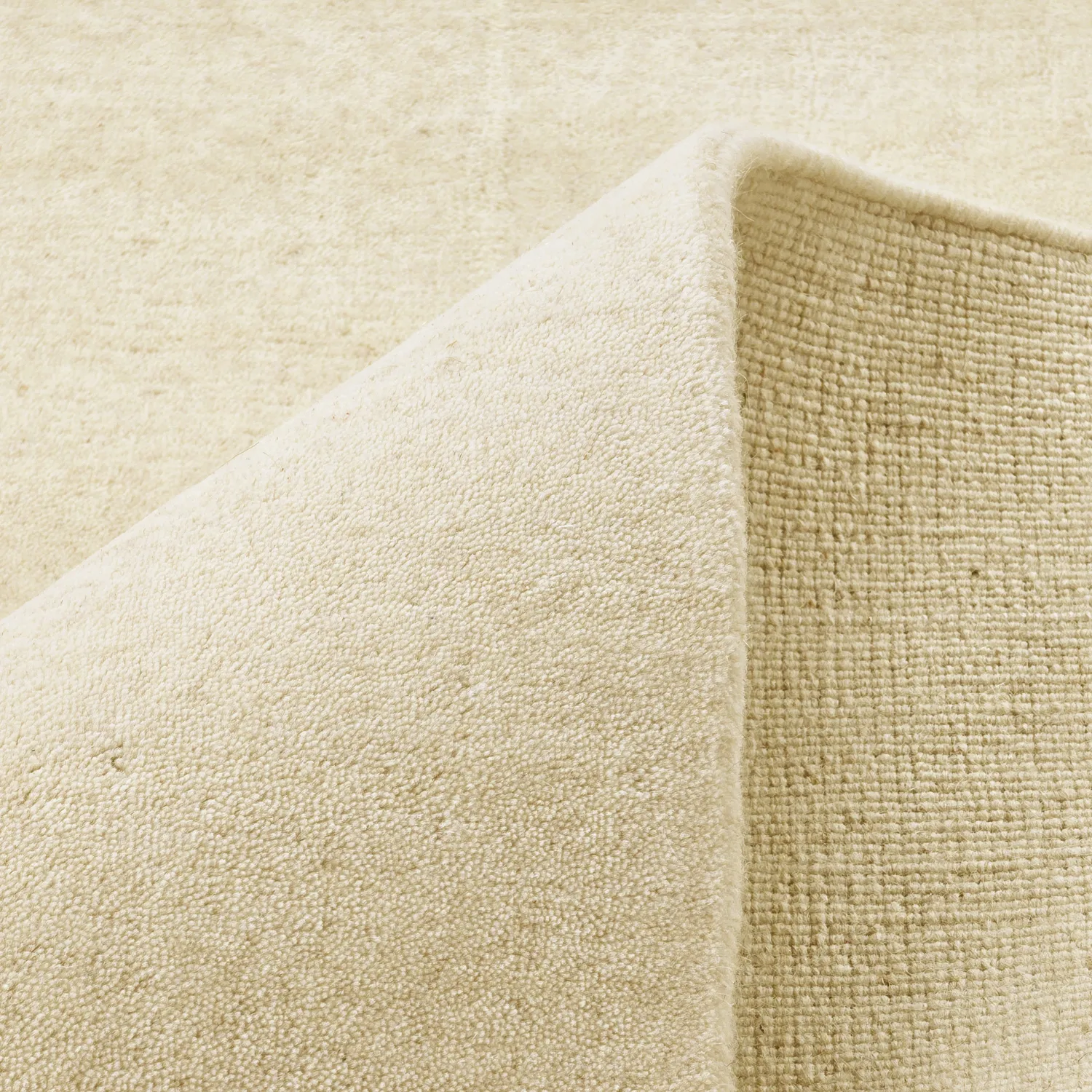 Wollteppich - Rozel Handloom Wool Premium (creme)