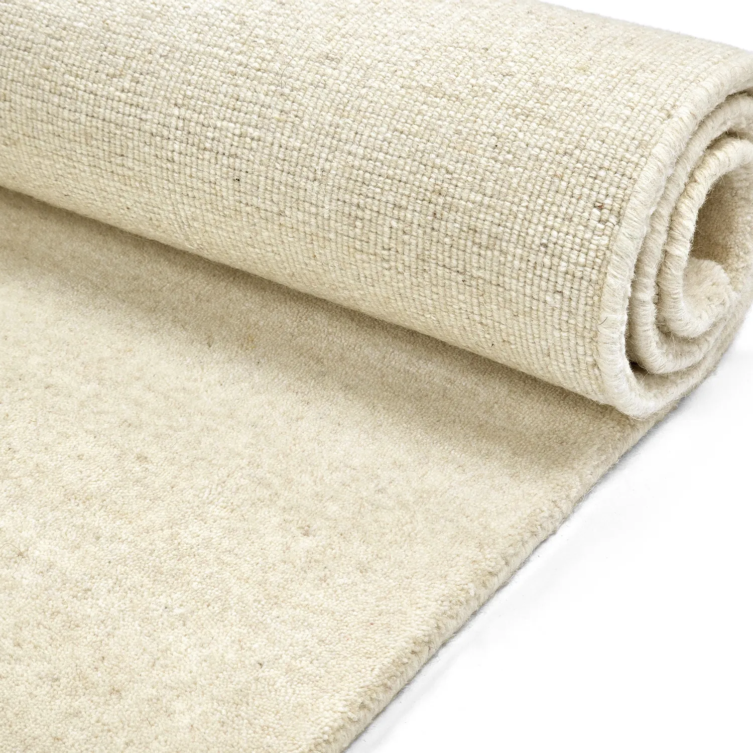 Wollteppich - Rozel Handloom Wool Premium (creme)