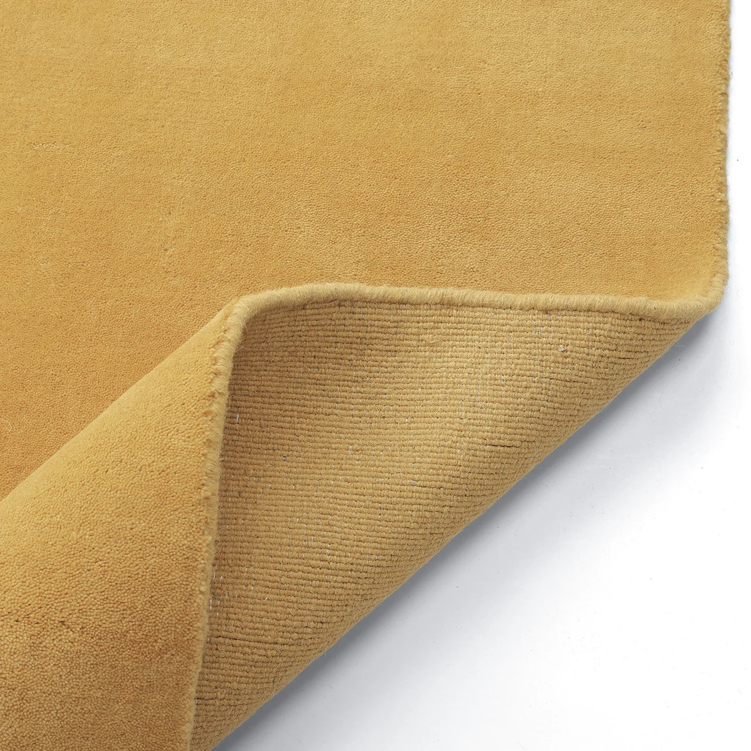 Wollteppich - Rozel Handloom Wool Premium (ocker)