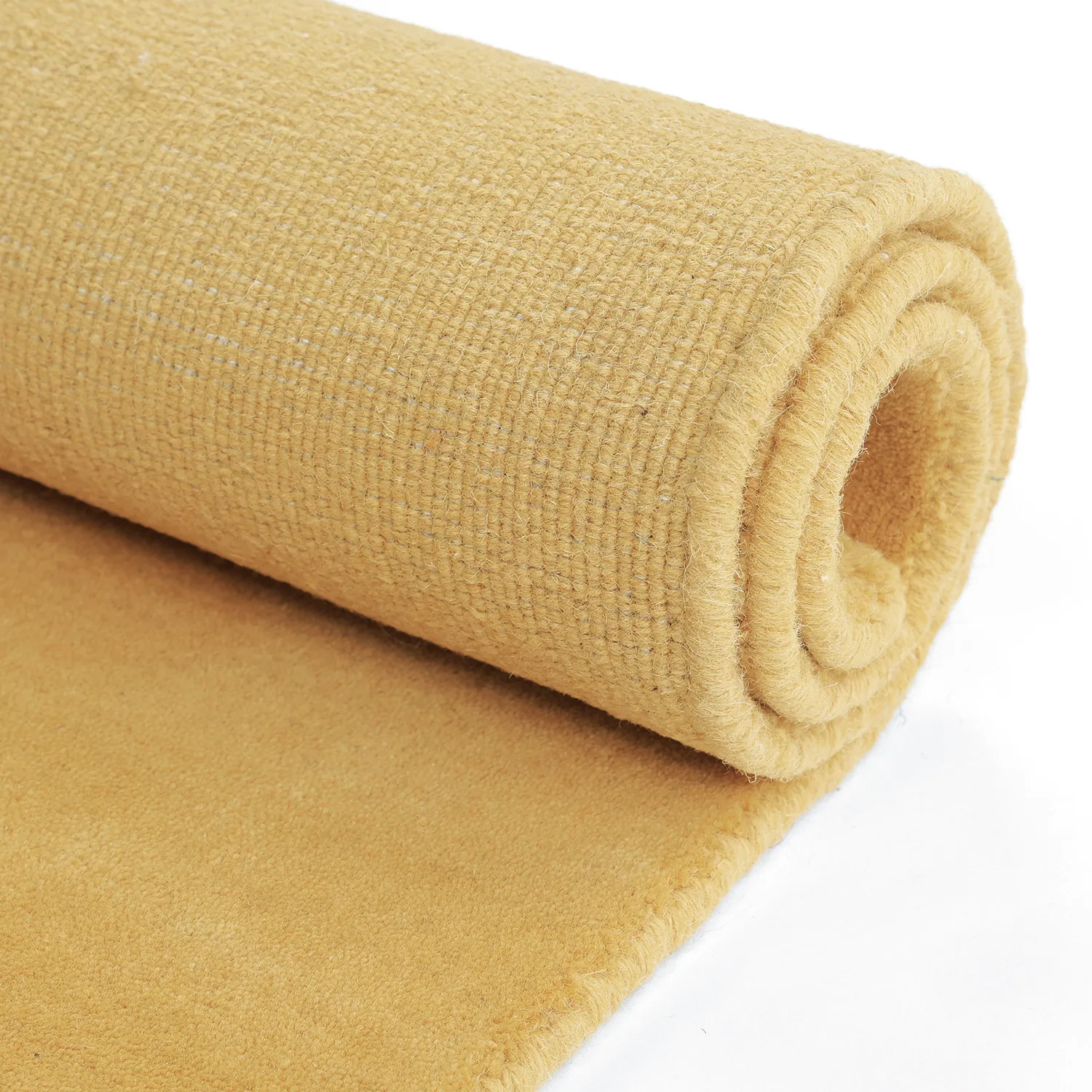 Wollteppich - Rozel Handloom Wool Premium (ocker)