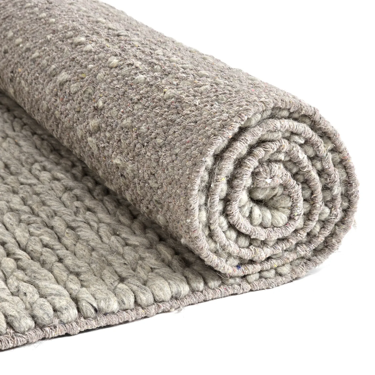 Wollteppich - Talvia Braided Wool (grau)