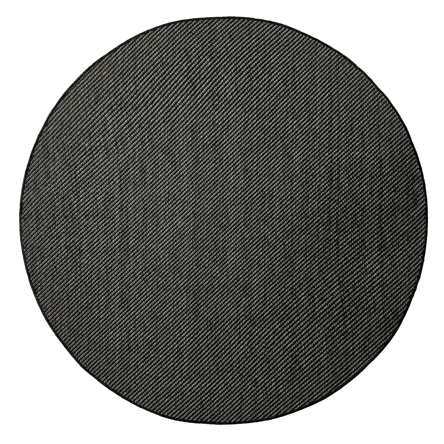 Rund Teppich - Indoor/Outdoor Bennett (schwarz)