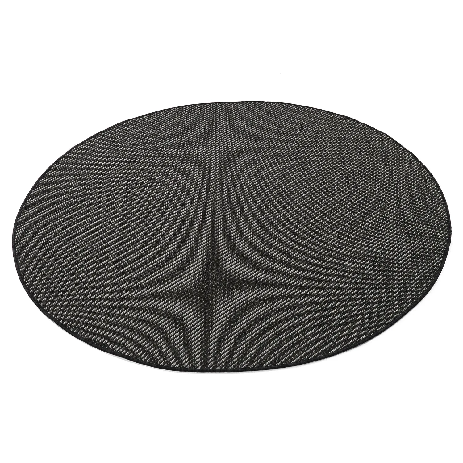 Rund Teppich - Indoor/Outdoor Bennett (schwarz)