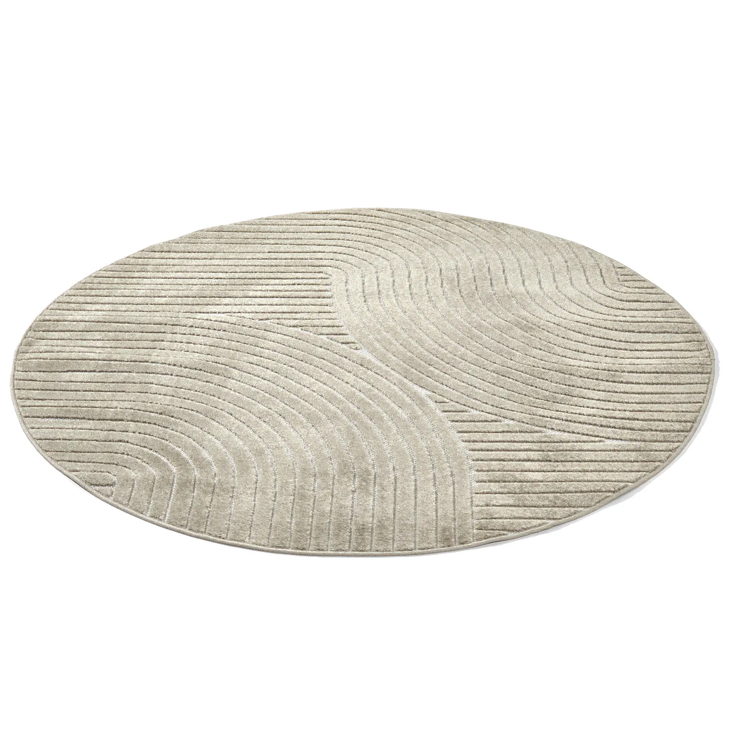 Rund Teppich - Indoor/Outdoor Devon (beige)