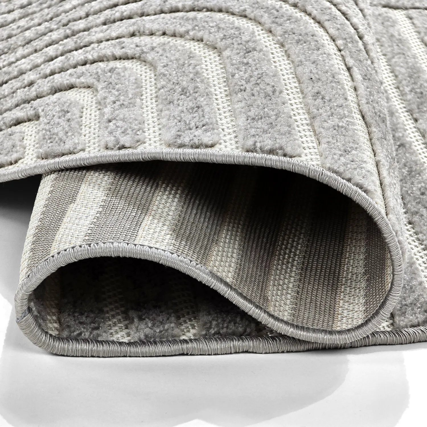Rund Teppich - Indoor/Outdoor Devon (grau)