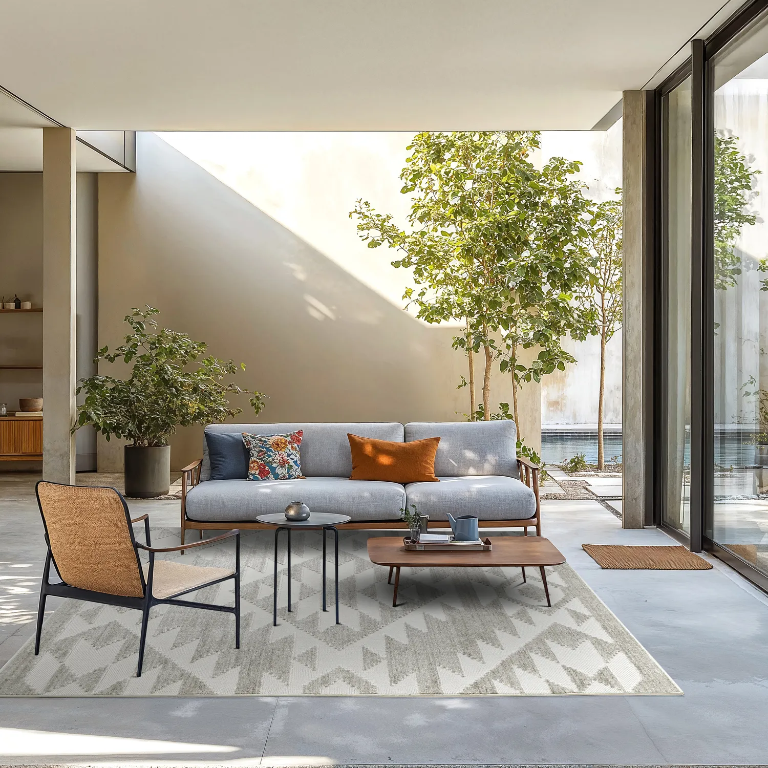 Shaggy Indoor/Outdoor - Patton (grau)
