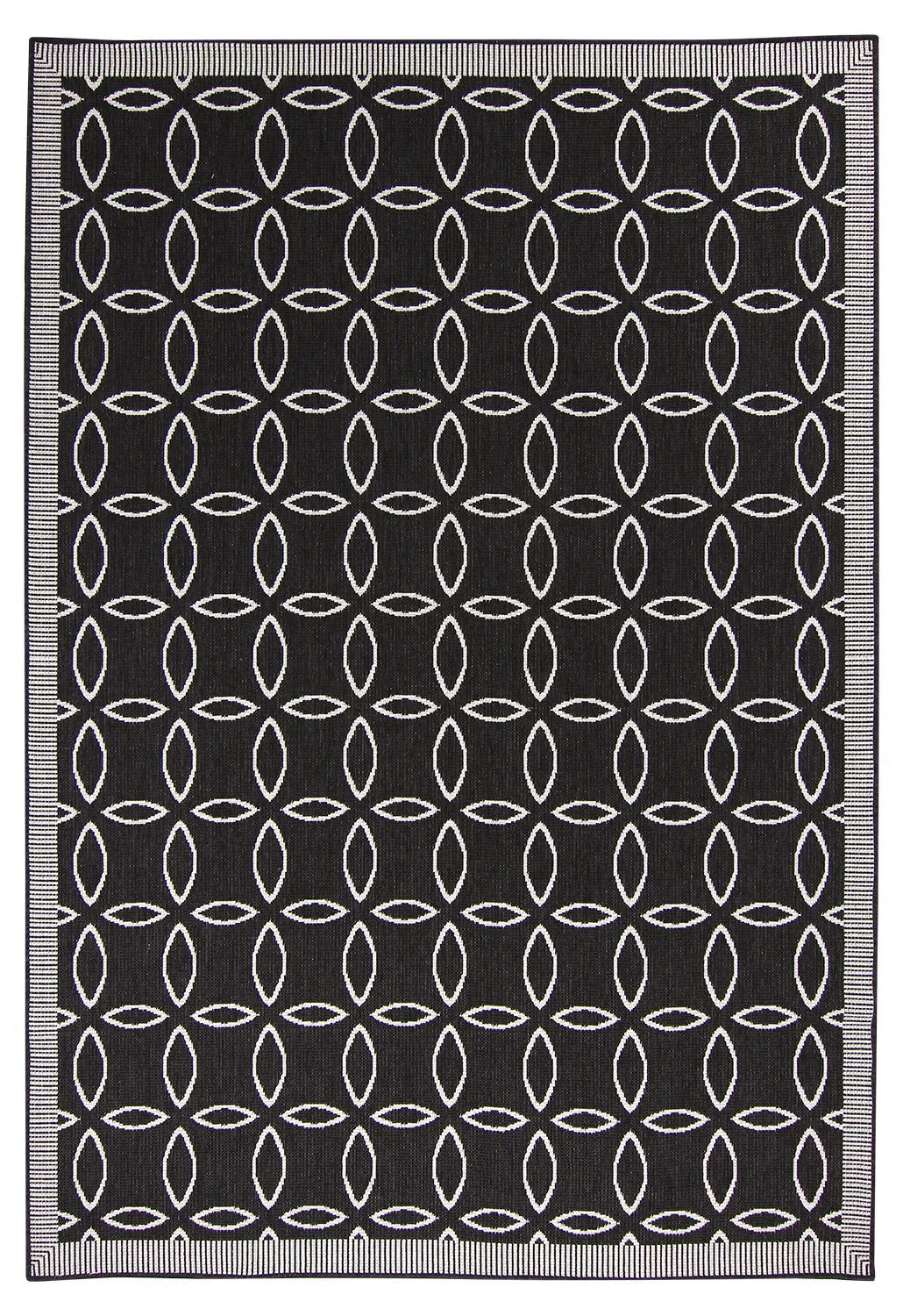 Teppich für innen und außen - Dewey (schwarz)
