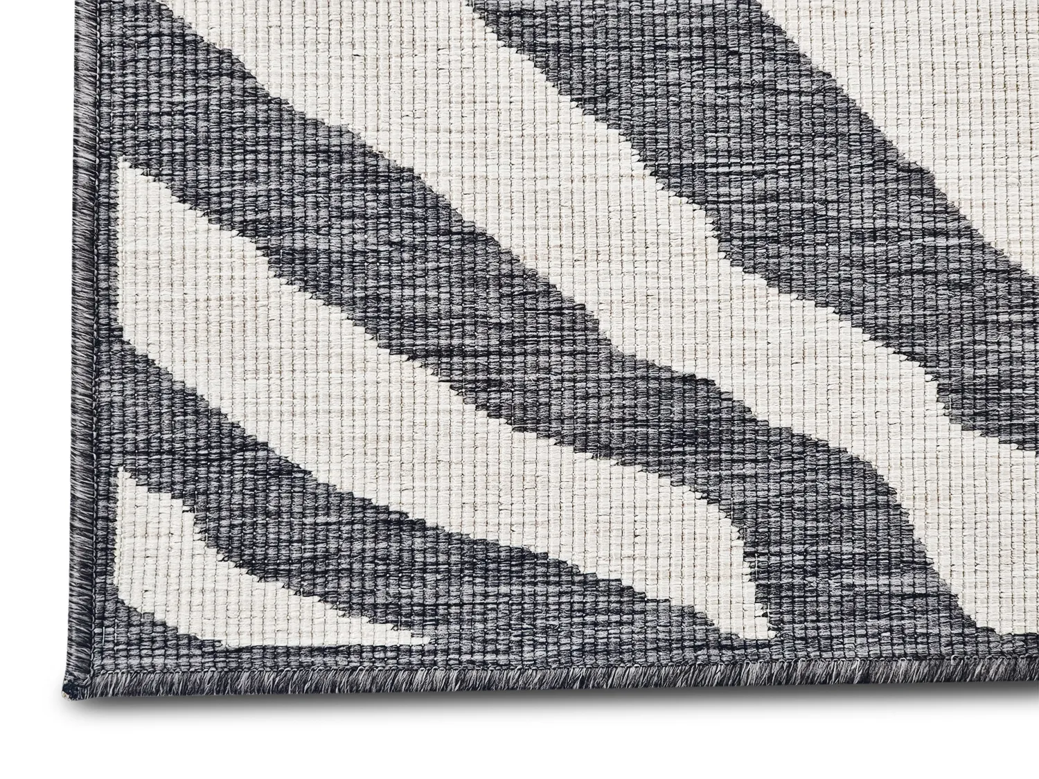 Teppich für innen und außen - Winona (schwarz)
