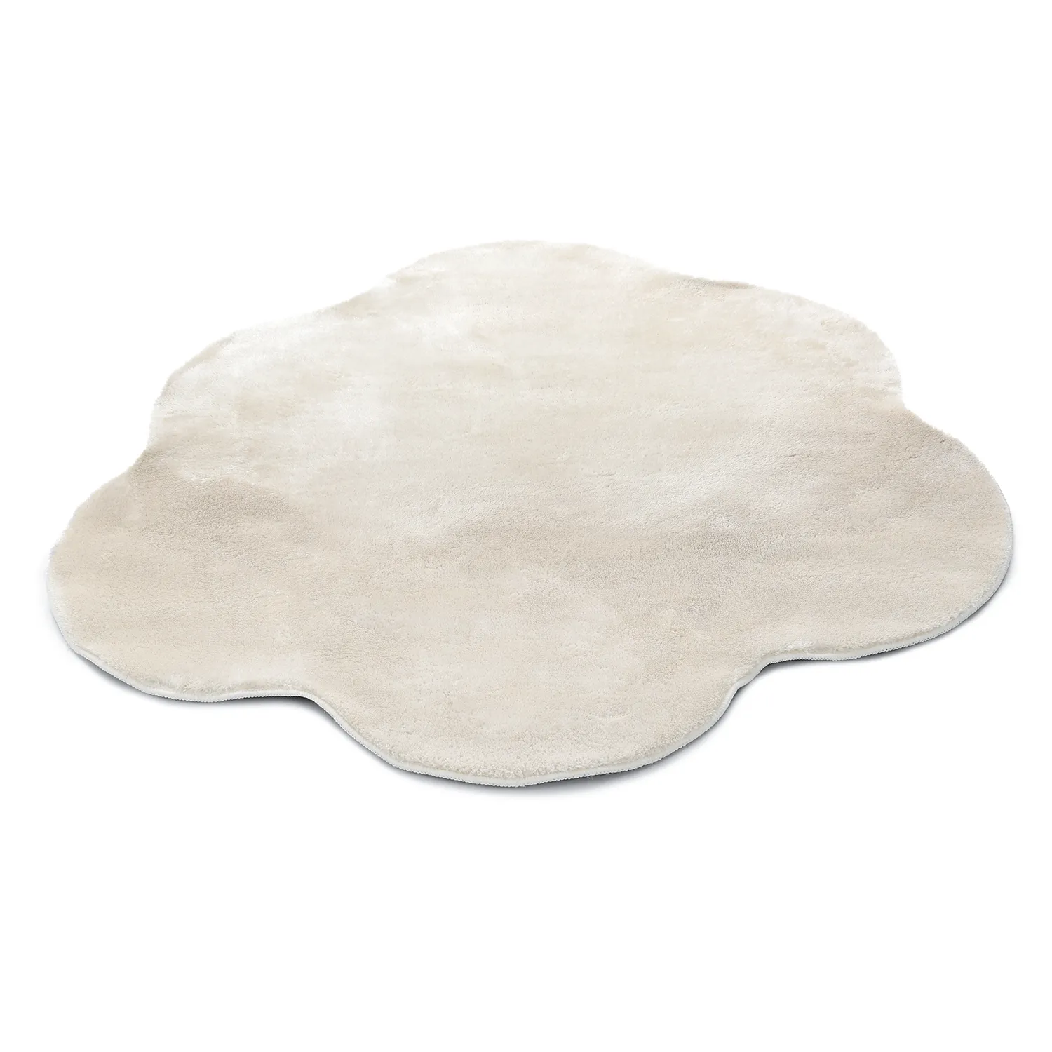 Runder Wellen-Teppich - Aranga Super Soft Fur (beige)