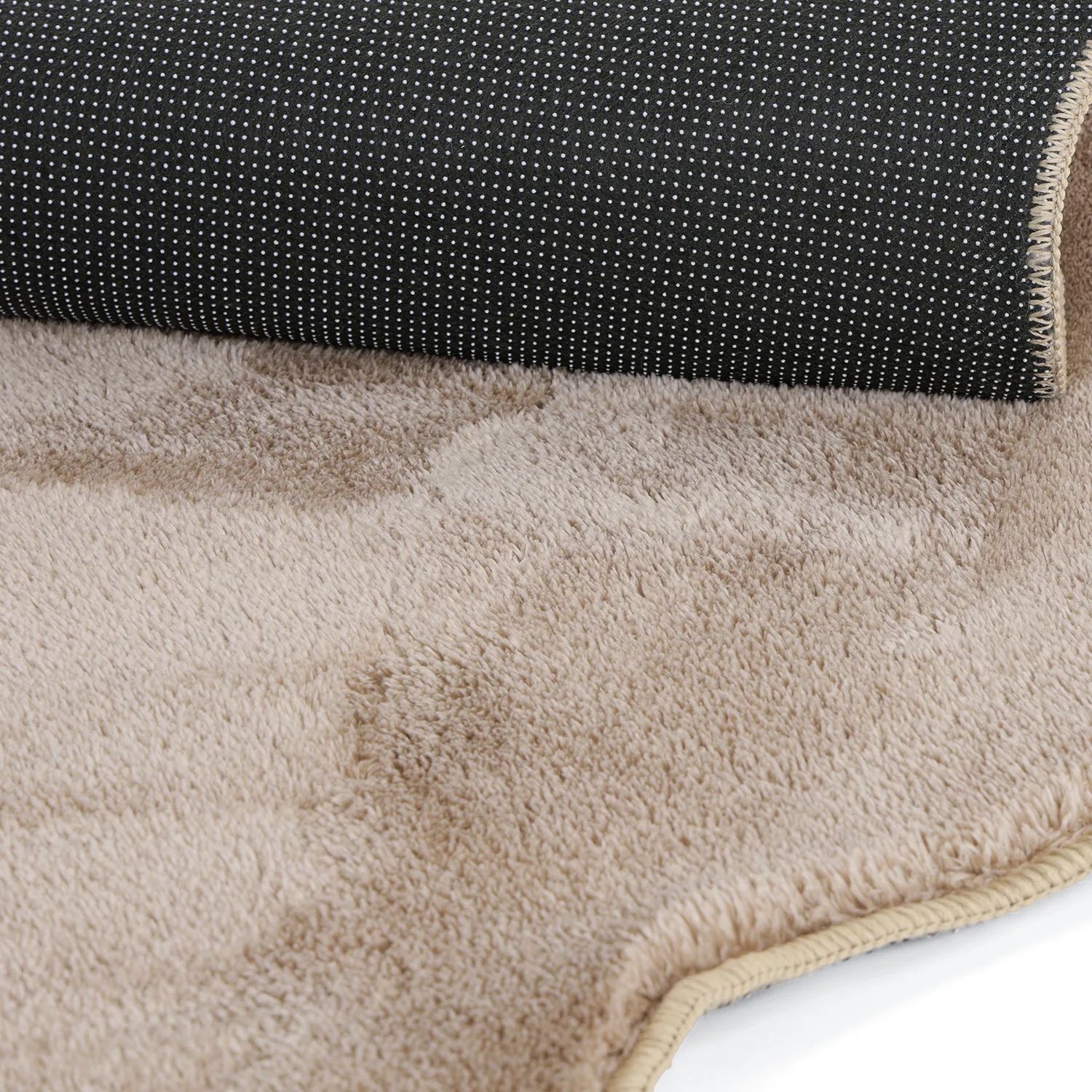Runder Wellen-Teppich - Aranga Super Soft Fur (braun)