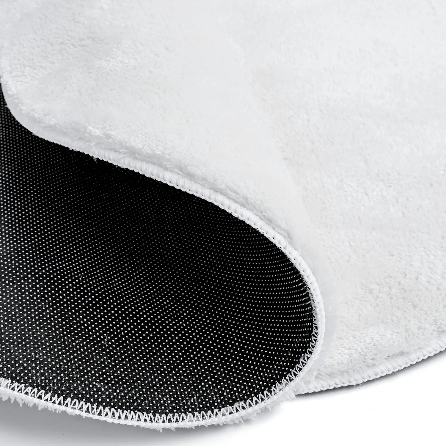 Runder Wellen-Teppich - Aranga Super Soft Fur (weiß)