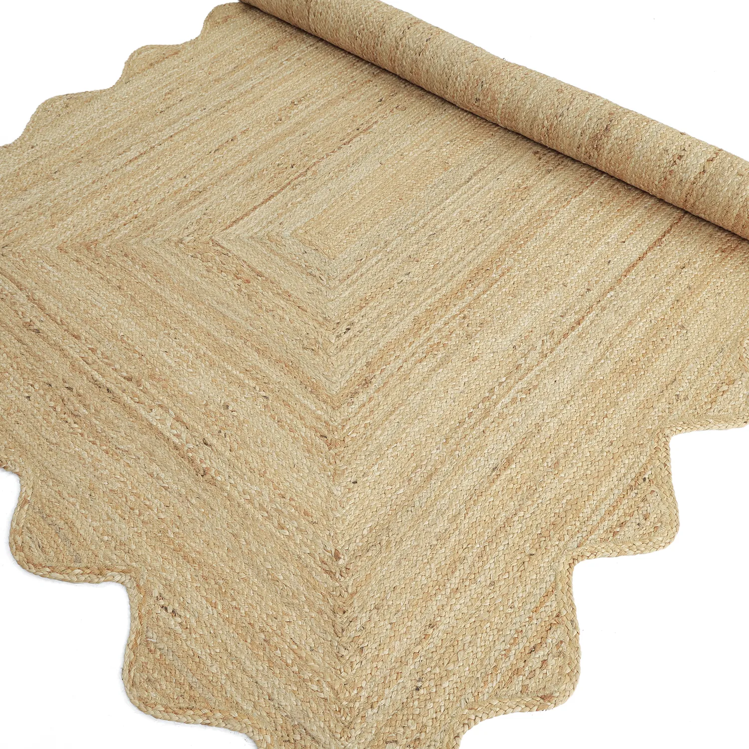 Juteteppich mit Wellenform - San Francisco (jute)