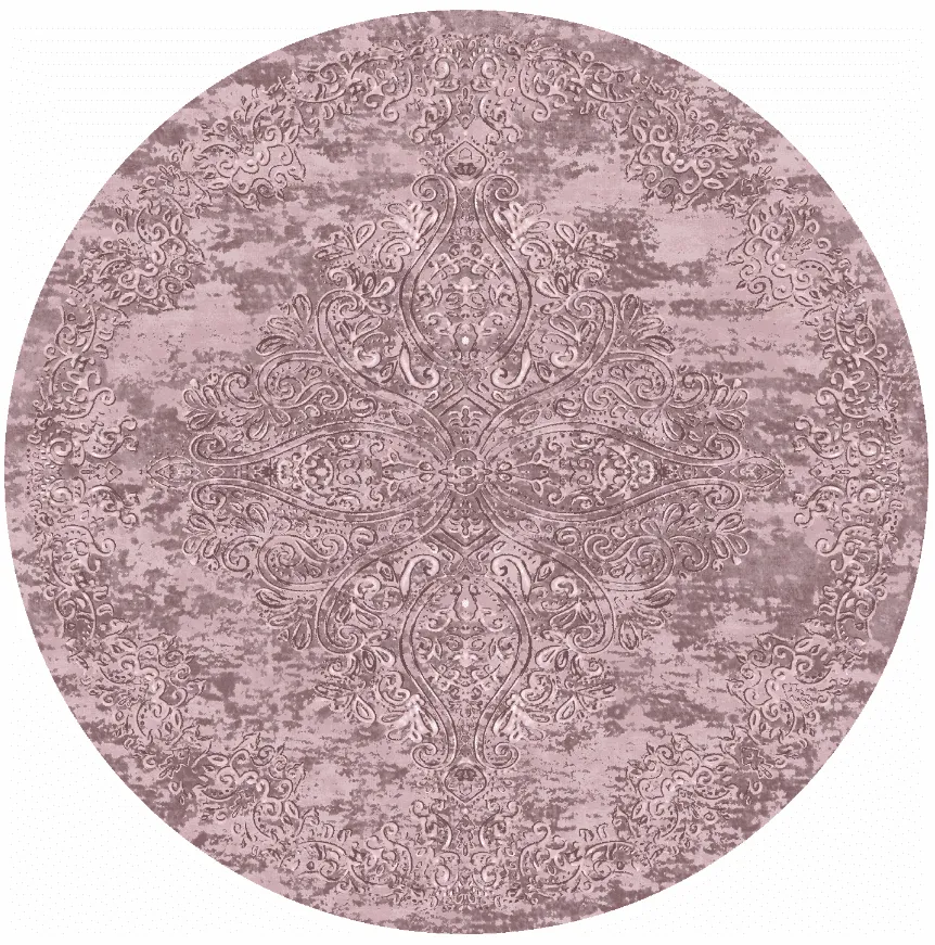Rund Teppich - Valenza (rosa)