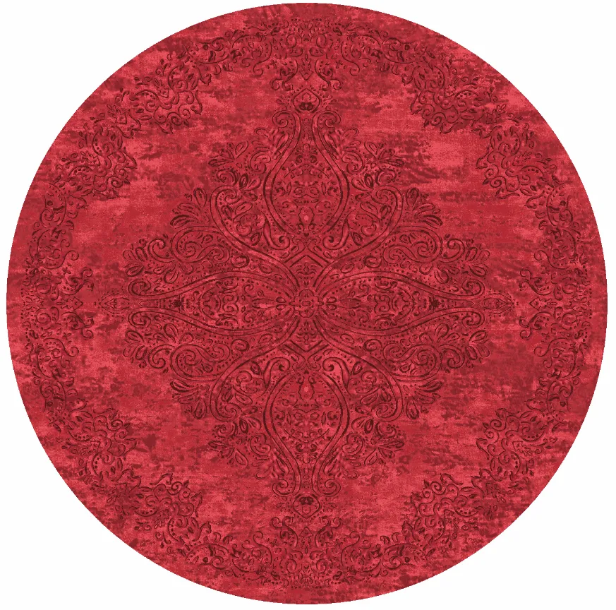 Rund Teppich - Valenza (rot)