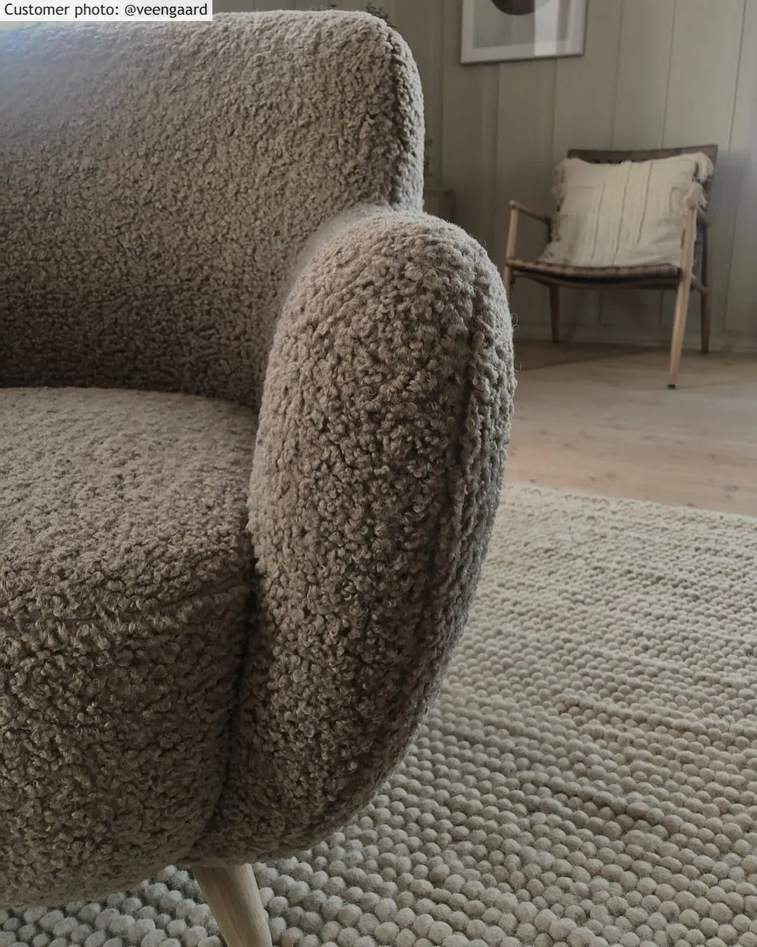 Runde Teppiche - Avafors Wool Bubble (beige)