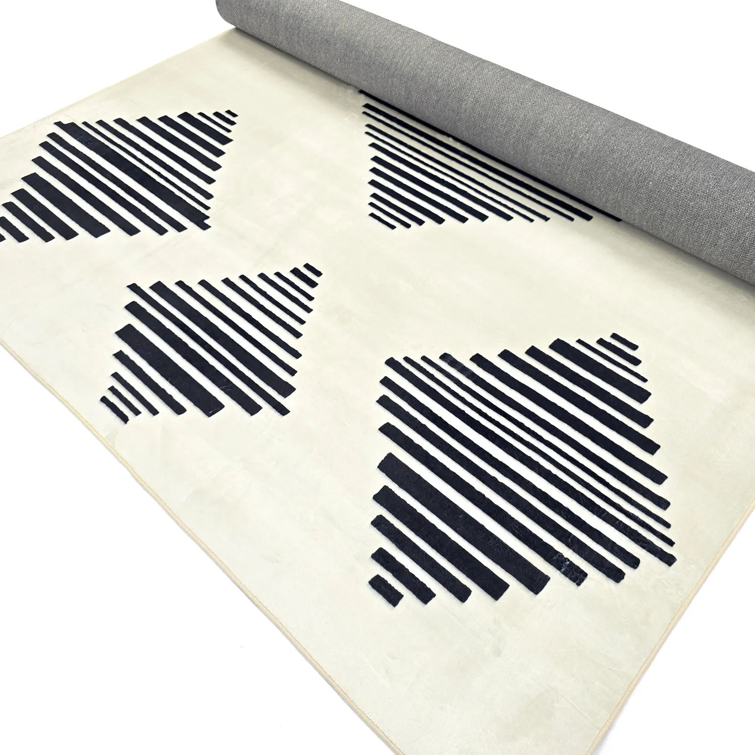 Wilton-Teppich - Carmen (creme/schwarz)