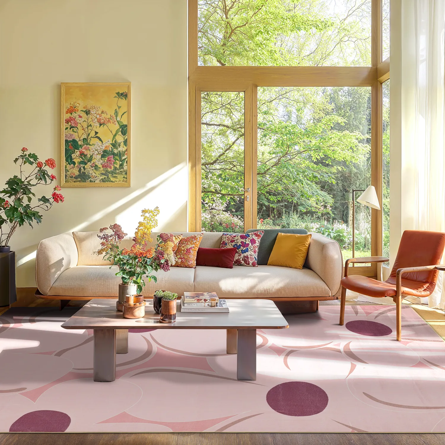 Wilton-Teppich - Honfleur (rosa/mehrfarbig)