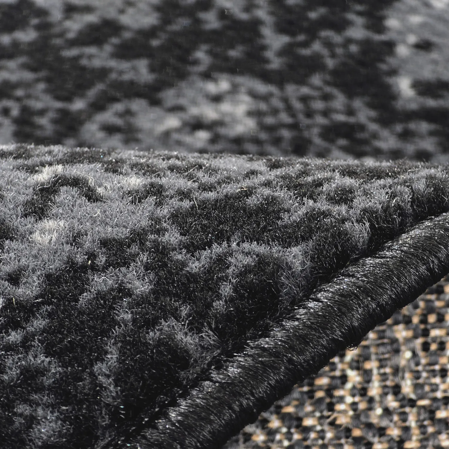 Rund Teppich - Peking Majestic (schwarz)