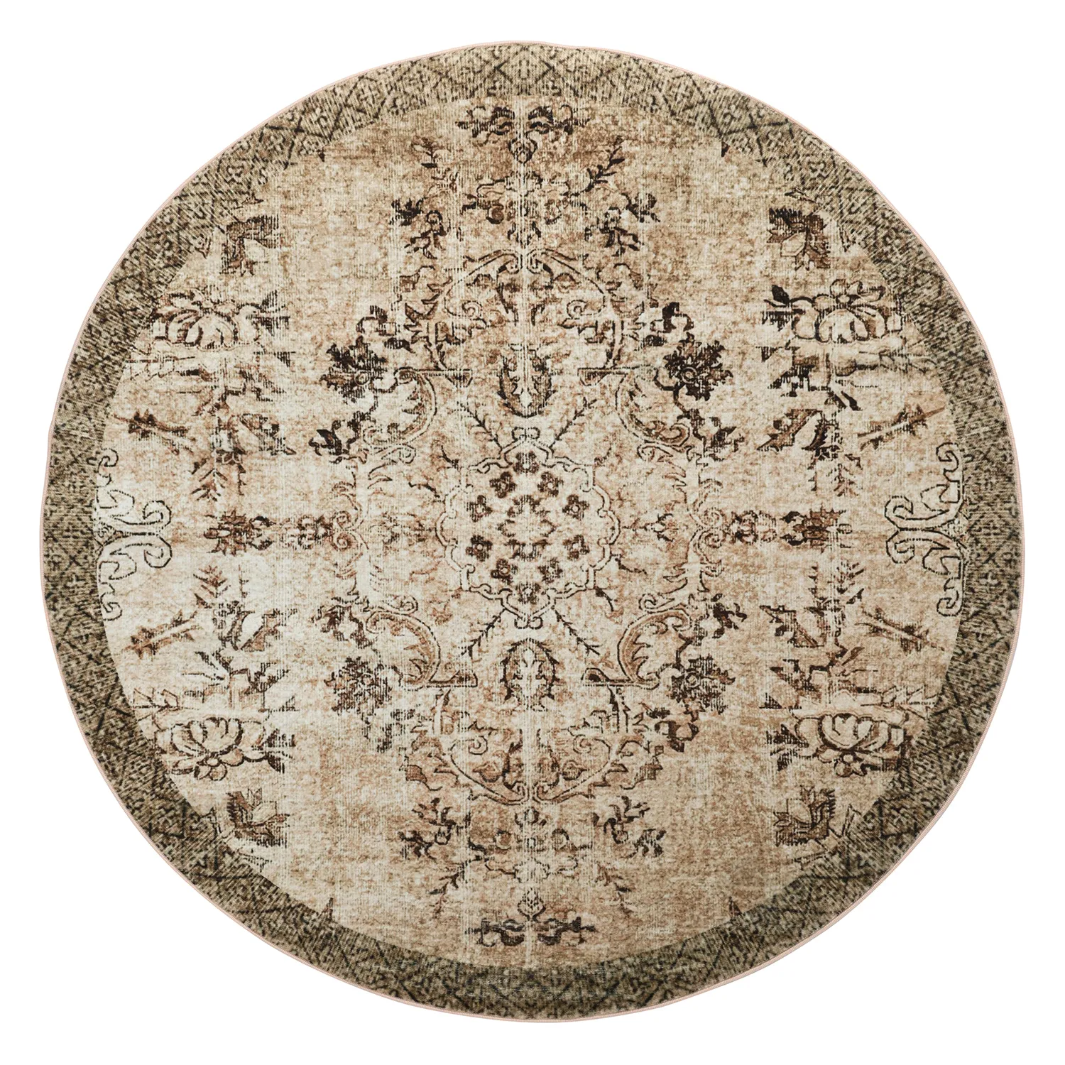Rund Teppich - Rosalie (braun)