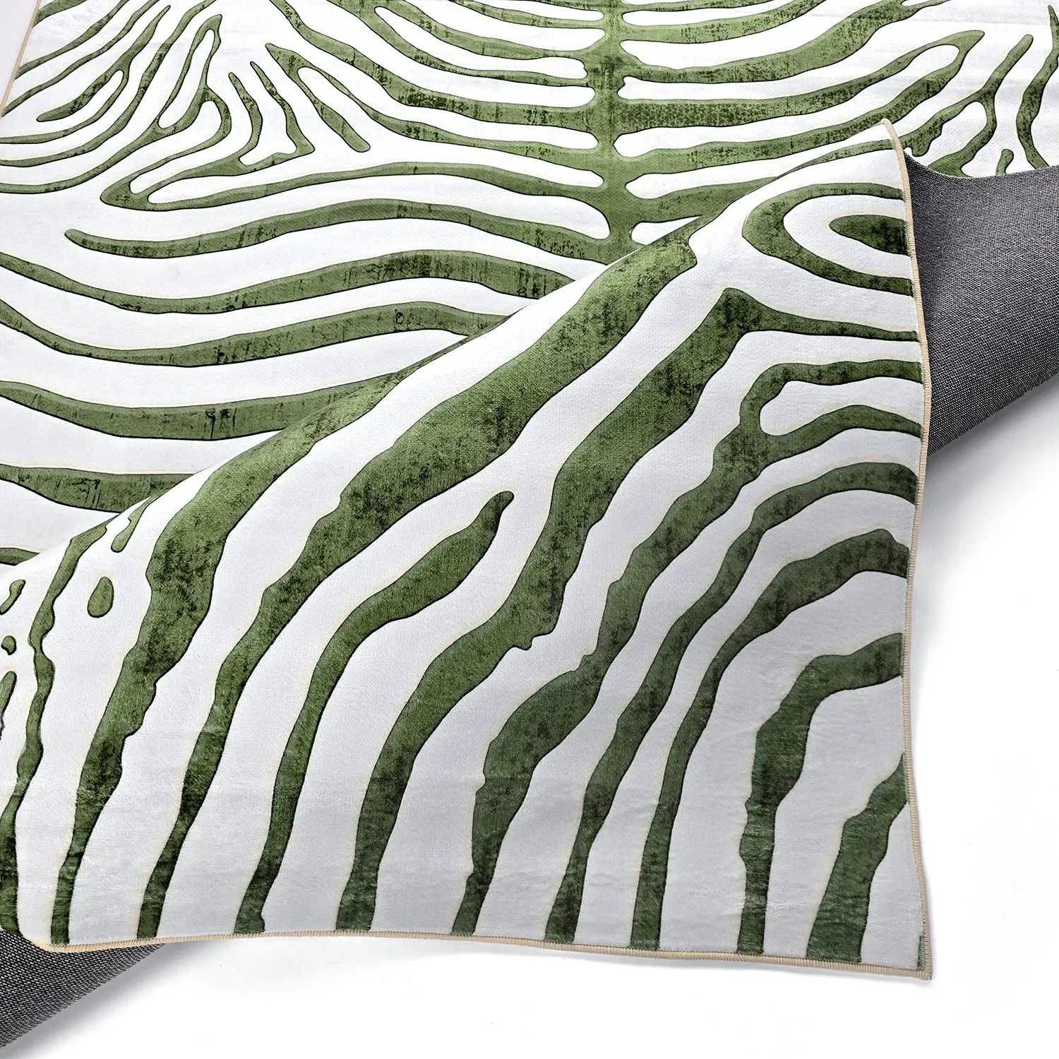 Wilton-Teppich - Zebra (grün)