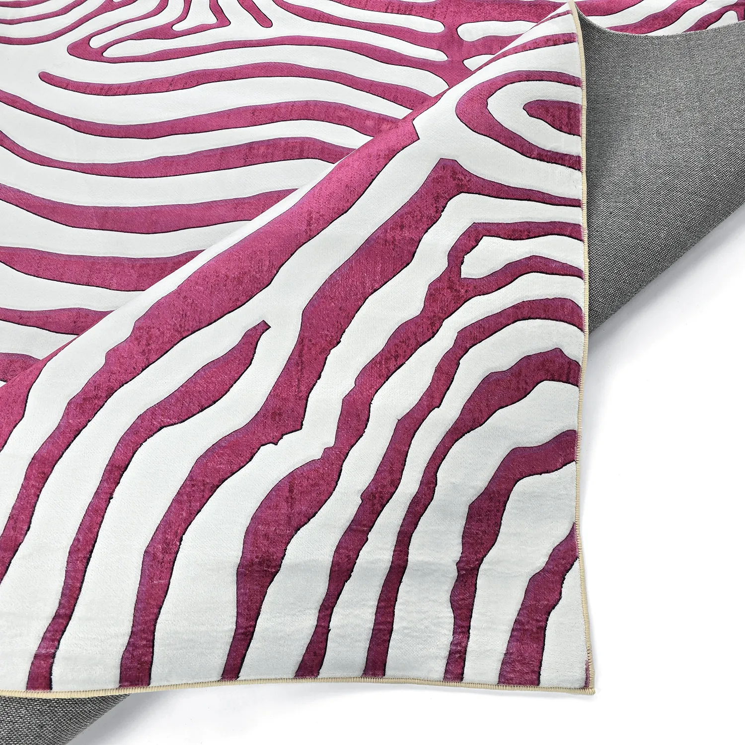 Wilton-Teppich - Zebra (rosa)