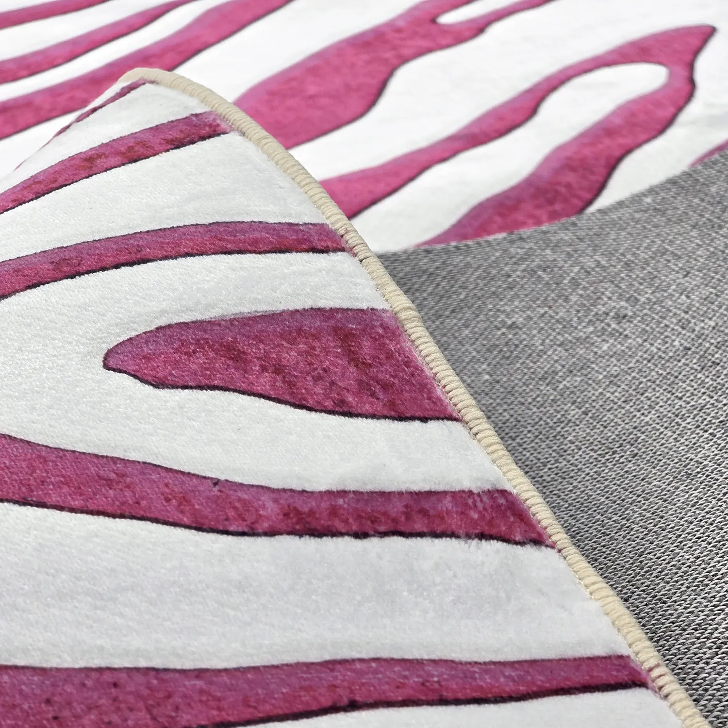 Wilton-Teppich - Zebra (rosa)