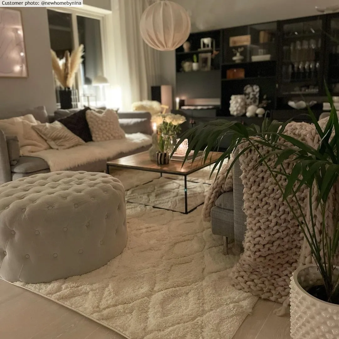 Hochflorteppiche - Everett (offwhite)