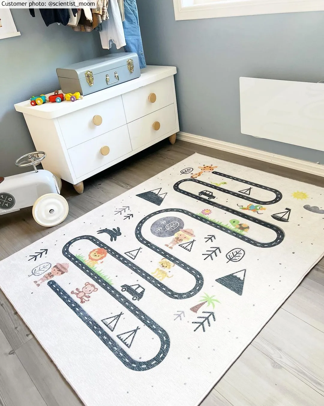 Kinderteppich - Safari road